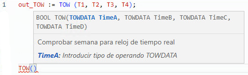 Ejemplo de texto estructurado TOW