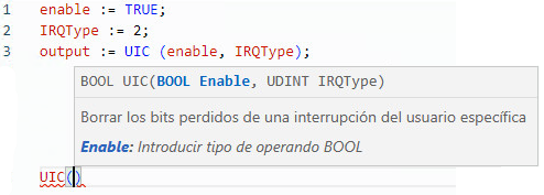 Ejemplo de texto estructurado UIC
