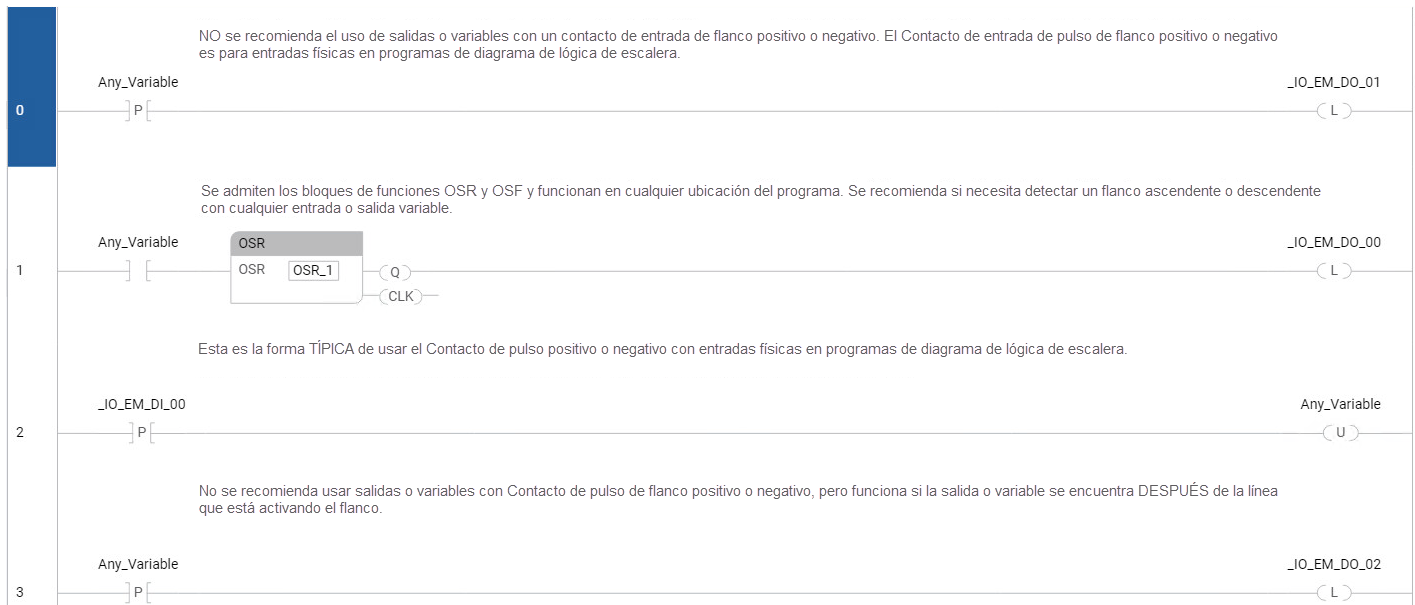 Ejemplo: Bloque de funciones OSR