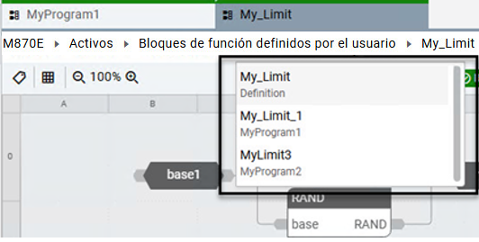 Lista de instancias de UDFB/UDF