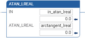Ejemplo de diagrama de l&oacute;gica de escalera ATAN_LREAL