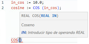 Ejemplo de texto estructurado COS
