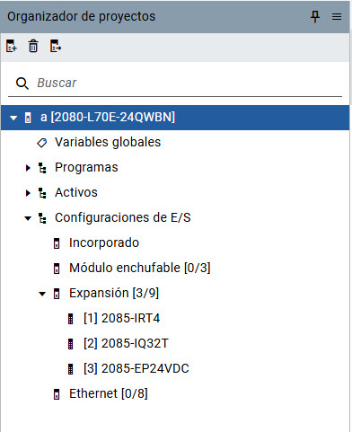 Controlador Micro870 L70E con módulos de expansión