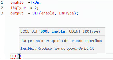 Ejemplo de texto estructurado UIF