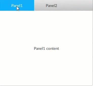 animated screenshot showing navigation between two content panels