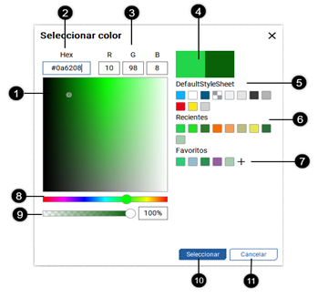 Selector de color