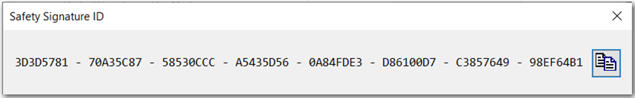 ID de firma de seguridad