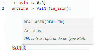Exemple de texte structuré ASIN