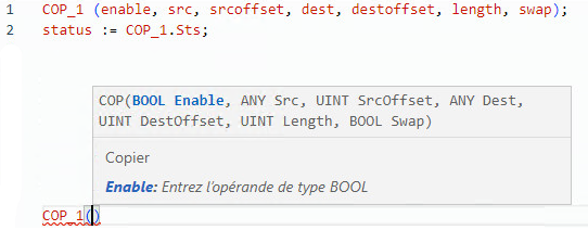 Exemple de texte structur&eacute; COP