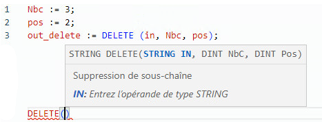Exemple de texte structuré DELETE