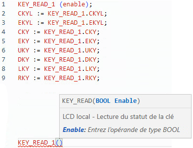 Exemple de texte structur&eacute; KEY_READ
