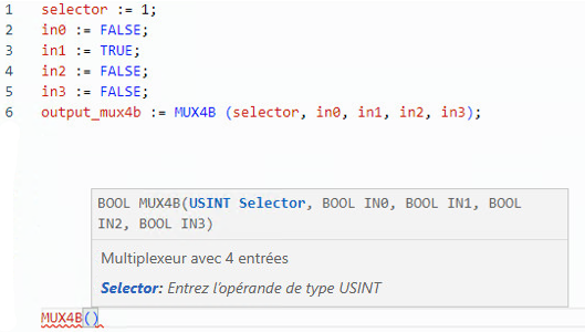 Exemple de texte structuré MUX4B