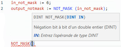 Exemple de texte structuré NOT_MASK