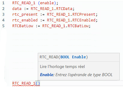 Exemple de texte structur&eacute; RTC_READ