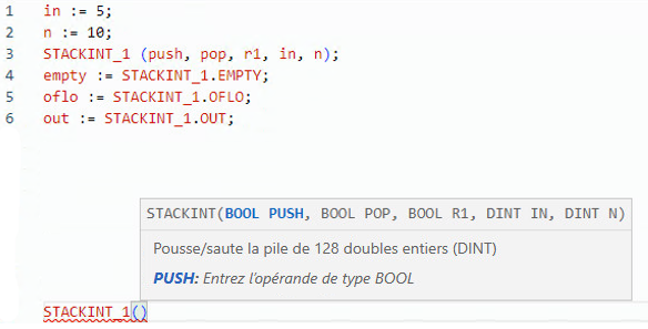 Exemple de texte structur&eacute; STACKINT