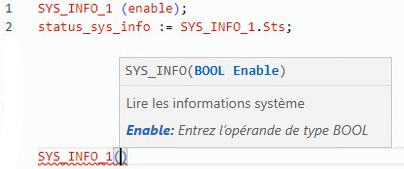 Exemple de texte structur&eacute; SYS_INFO