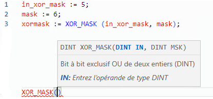 Exemple de texte structuré XOR_MASK