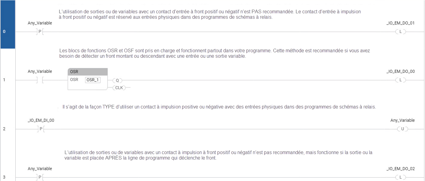 Exemple&nbsp;: Bloc de fonctions OSR