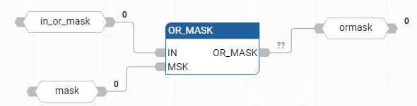 Exemple de diagramme de bloc de fonctions OR_MASK