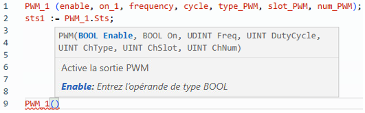 Exemple de texte structuré PWM