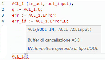 Esempio di Testo strutturato ACL