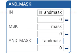 Esempio di Diagramma Ladder AND_MASK
