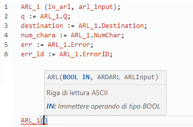 Esempio di Testo strutturato ARL