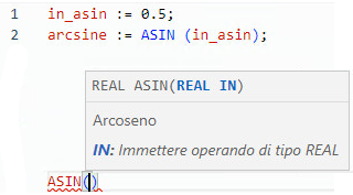 Esempio di Testo strutturato ASIN