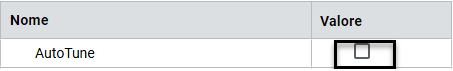Impostare Autotune su False
