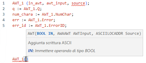 Esempio di Testo strutturato AWT