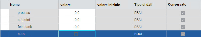 Impostare la modalità automatica su False.