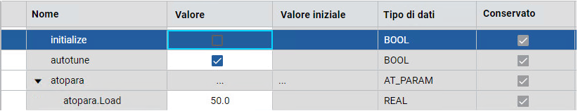 Impostare Initialize su False.