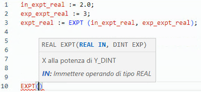 Esempio di Testo strutturato EXPT_REAL