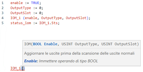 Esempio di Testo strutturato IOM