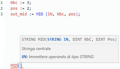 Esempio di Testo strutturato MID