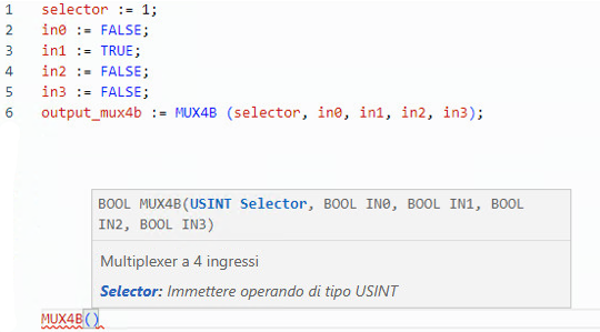 Esempio di Testo strutturato MUX4B