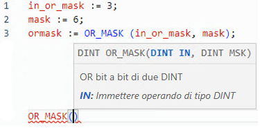 Esempi di Testo strutturato OR_MASK