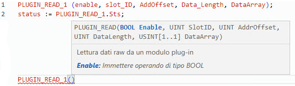 Esempio di Testo strutturato PLUGIN_READ