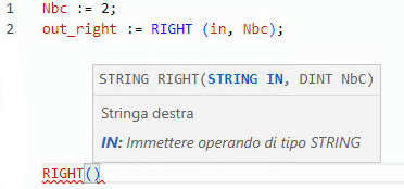 Esempio di Testo strutturato RIGHT