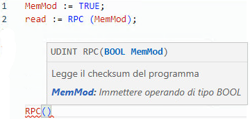 Esempio di Testo strutturato RPC