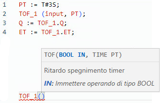 Esempio di Testo strutturato TOF