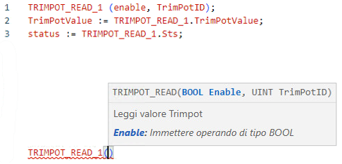 Esempio di Testo strutturato TRIMPOT