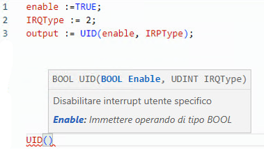 Esempio di Diagramma Ladder UID