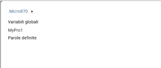 Selettore di variabili -