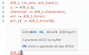 Exemplo de texto estruturado ACB