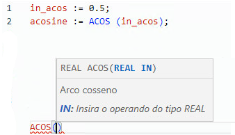 Exemplo de texto estruturado ACOS