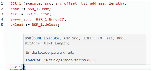 Exemplo de texto estruturado BSR