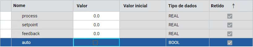 Altere o modo automático para False.