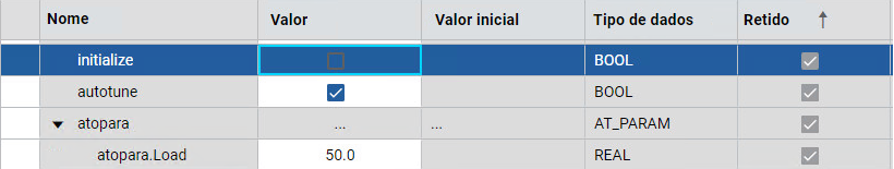 Defina Initialize como False.