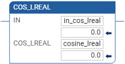 Exemplo de diagrama de ladder COS_LREAL
